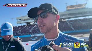 Denny Hamlin no logra aprovechar la mala fortuna de Kyle Larson tras un problema con los neumáticos