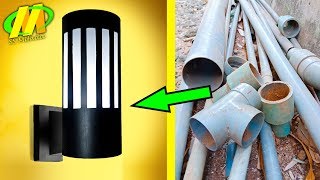 DIY Membuat Lampu Dinding Sederhana dari Pipa PVC Bekas