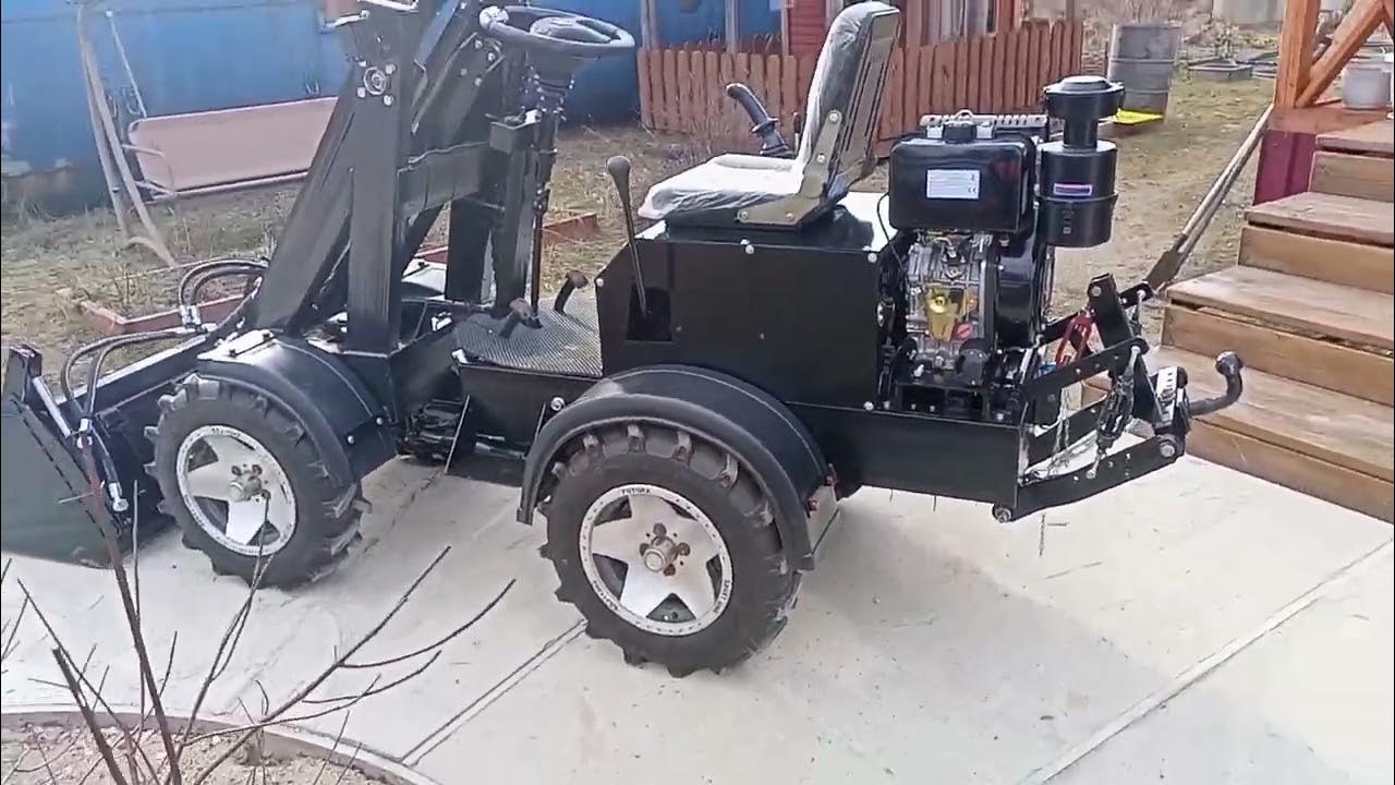 дизельный минипогрузчик самодельный - YouTube