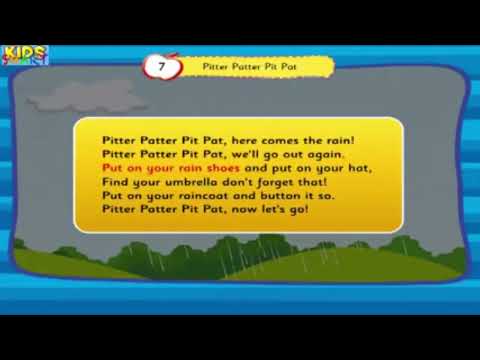 Pitter Patter Pit Pat Rhymes Pitter Patter Pit Pat Rhymes
