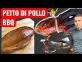 Petto di pollo al BBQ: affumicato al ciliegio, morbido dentro, dorato fuori.