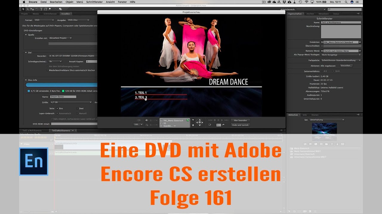 Mit Adobe Encore Cs Eine Dvd Erstellen Folge 161 Youtube