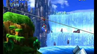 Classic Sonic In Modern Green Hill Zone sonic Generations