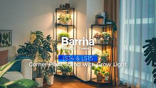 Barrina LS14 & LS15 Corner Plant Stands with Grow Lights | Elevate Your Indoor Plant Display