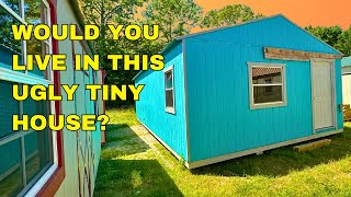 Take a Tour of This Ugly Repo Tiny House + The Secret To Getting Cheap Sheds and Tiny Homes