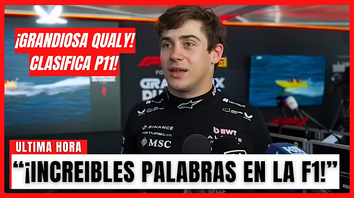 ¡INCREÍBLES DECLARACIONES DE COLAPINTO POST SU GRANDIOSA QUALY EN CANADÁ!