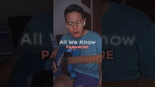 Jamming on PARAMORE - ALL WE KNOW, one of the best riff from em imo 🔥 #guitarshort #cover #paramore