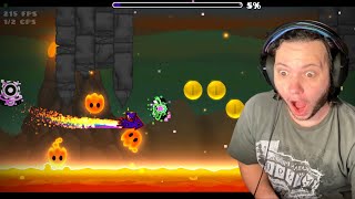 Geometry Dash Fiery River!