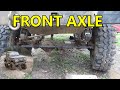 1987 suzuki samurai front axle rebuild (disassembly).