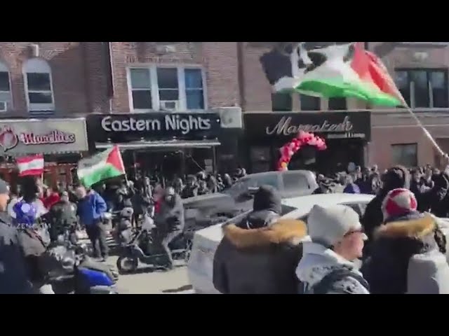 8 People Arrested During Pro Palestinian Rally In Queens Nypd