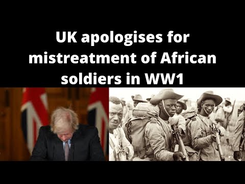 ⁣UK apologises for mistreatment of African and Asian soldiers in WW1