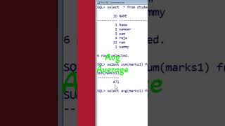 group functions in oracle sql #youtubeshorts