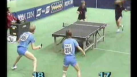 Bordtennis-VM 85 Dubbelfinal Appelgren/Carlss...  ...
