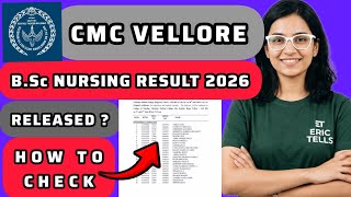 cmc vellore bsc nursing result 2026 | cmc vellore nursing result 2026