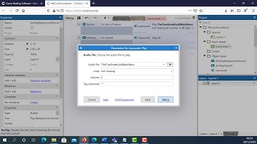 How to add and control a soundtrack into Construct 3