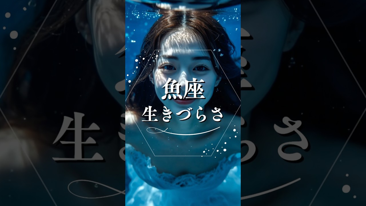 魚座の生きづらさ #占い #星座占い #心理学 #魚座 #shorts