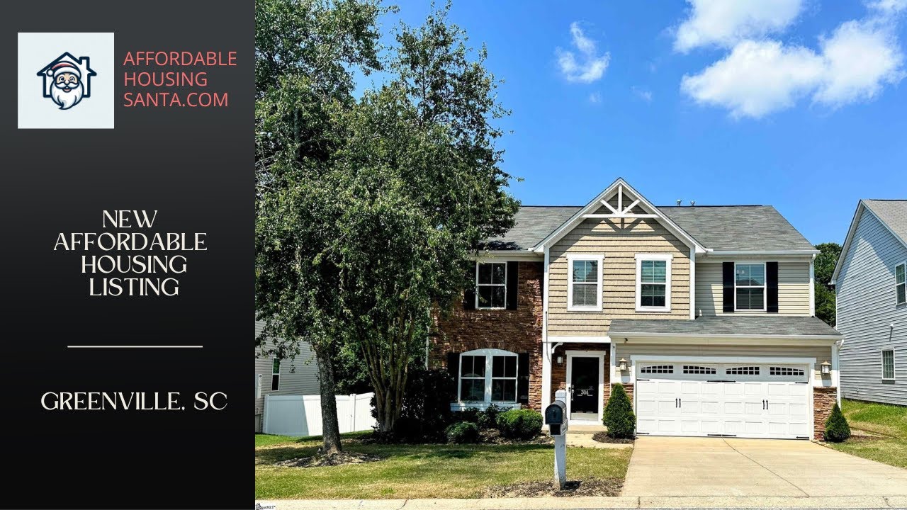 New Affordable Housing Listing Greenville, SC YouTube