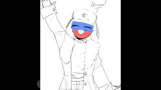 Благодарность России | Countryhumans комикс | Лисявская озвучка #shorts