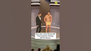 How John Cena Pulled off that QUICK Oscars Costume Change