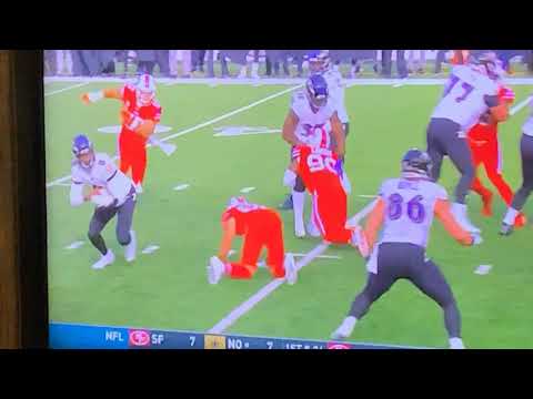 Lamar Jackson Jukes Bills Matt Milano To His Knees