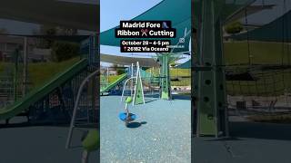 Help us celebrate our beautifully remodeled Madrid Fore Park at our ribbon-cutting ceremony on 10/28