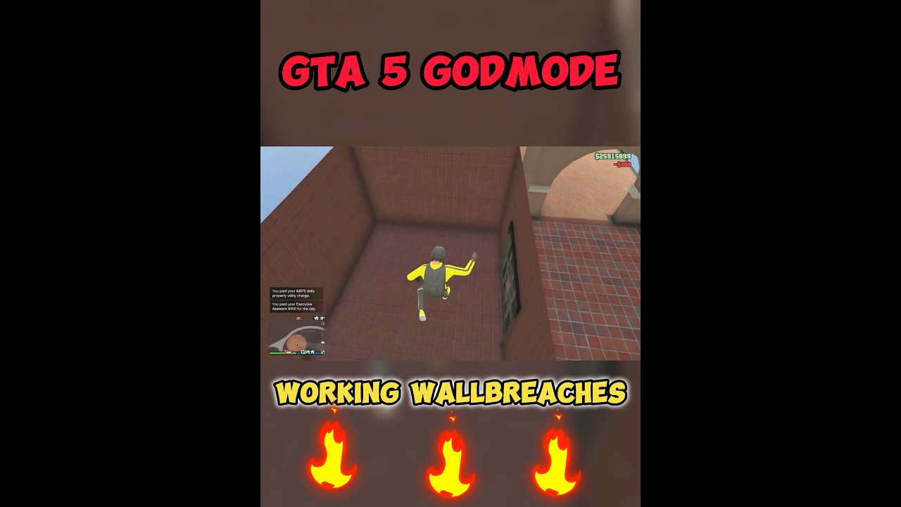 Gta 5 Wallbreaches That Work! (Godmode) #gta5 #gtashorts #gtaglitch #gtamods #gtaworld #gtapc