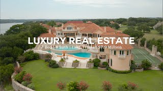 $7,900,000 BEAUTIFUL Mansion overlooking Lake Travis | Austin, Texas