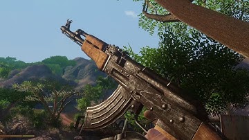 Realistic AK-47 Weapon Jamming Animation. Far Cry 2 Remastered Ultra HD Graphics.