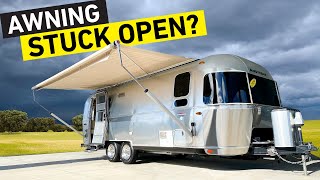 Airstream Awning STUCK?? | Zip Dee Manual Retraction Operation