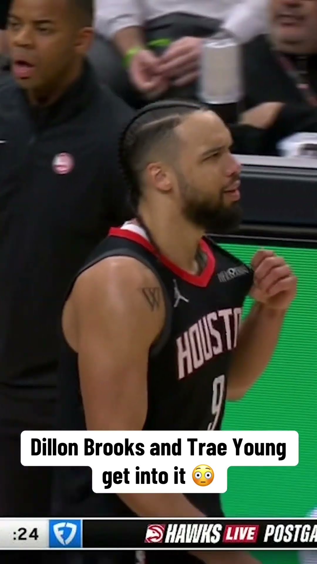 Both players were assessed a technical foul.