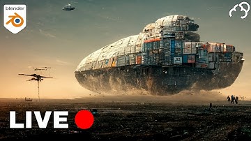 Using Midjourney to create concept art for 3D models with Blender
