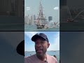 What it was like on a tall ship parading in Boston Harbor
