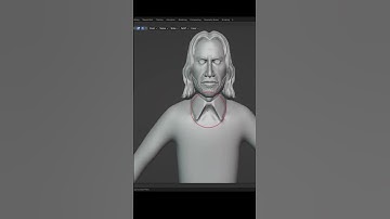 Sculpting JohnWick 3D character in BLENDER PART 2 #impressão3d #3dprinting #blender