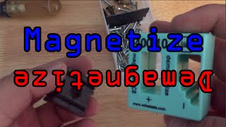 How can you demagnetize metal?