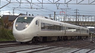 【4K】JR七尾線　特急能登かがり火681系電車　ｻﾜN12編成　羽咋駅到着