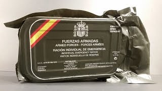 2015 Spanish Individual Emergency Ration 24 Hour Survival MRE Review Meal Ready to Eat Taste Test