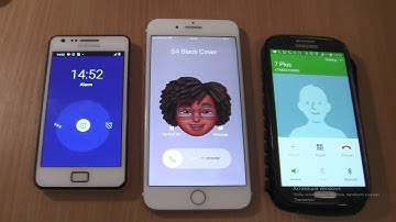Incoming call&Outgoing call&Ringing alarms at the Same Time Samsung S2 android 11+S4 +iphone 7 plus