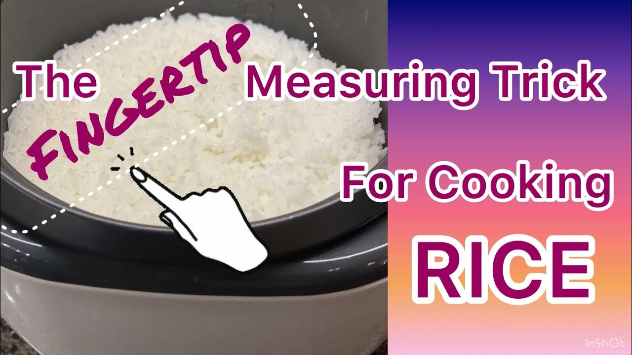 Now I've Seen Everything - How to measure rice without a measuring