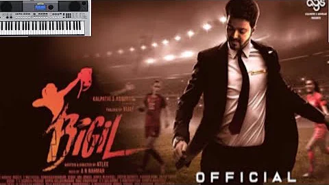 Bigil trailer bgm in keyboard Yamaha psr i 455