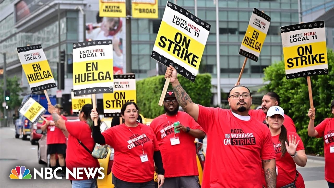 Thousands of Southern California hotel workers on strike Thousands of Southern California hotel workers on strike