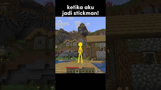 Aku Menjadi Stickman Di Minecraft!
