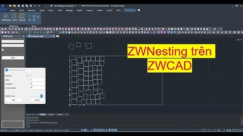 Ứng dụng Nesting kim loại tấm trên ZWCAD | Nesting tool for sheet metal on ZWCAD