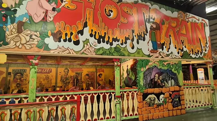 Folly farm ghost train ride in 4k for halloween 