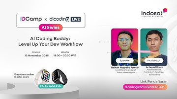 IDCamp x Dicoding Live #2 - AI Coding Buddy : Level Up Your Dev Workflow