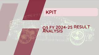 What's propelling KPIT Technology? Analysis of Q3FY25 Results.     #kpittechnologies #q3results2025
