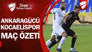 Ankaragücü 1 - 2 Kocaelispor Maç Özeti Ziraat Türkiye Kupası 3. Tur Maçı 03.11.2020