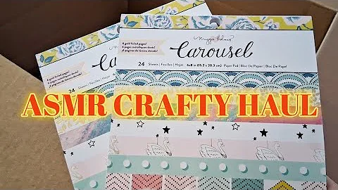 ASMR Papercrafting Office Supply Haul | Soft Spoken, Tapping, Crinkles