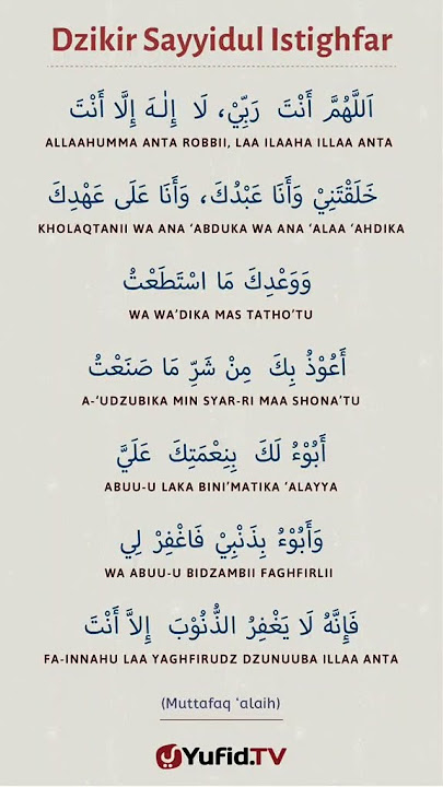 doa sayyidul istighfar @yukngajiyukngaji