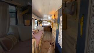 Her tiny bohemian bus conversion! #shorts