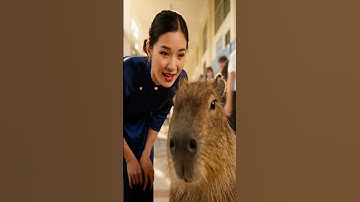 Linh uống mất cốc trà sữa của Capy và cái kết #capybara #vuive #giaitri #cuocsongcuacapy